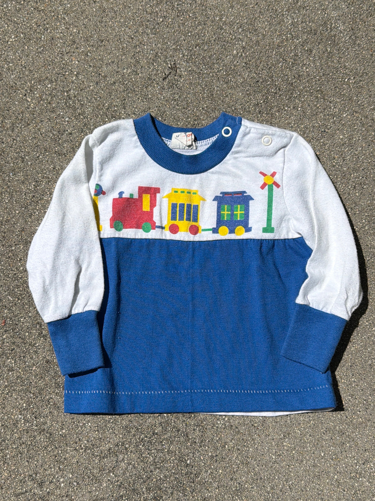VNTG Knitogs Train T-Shirt, Size:12M