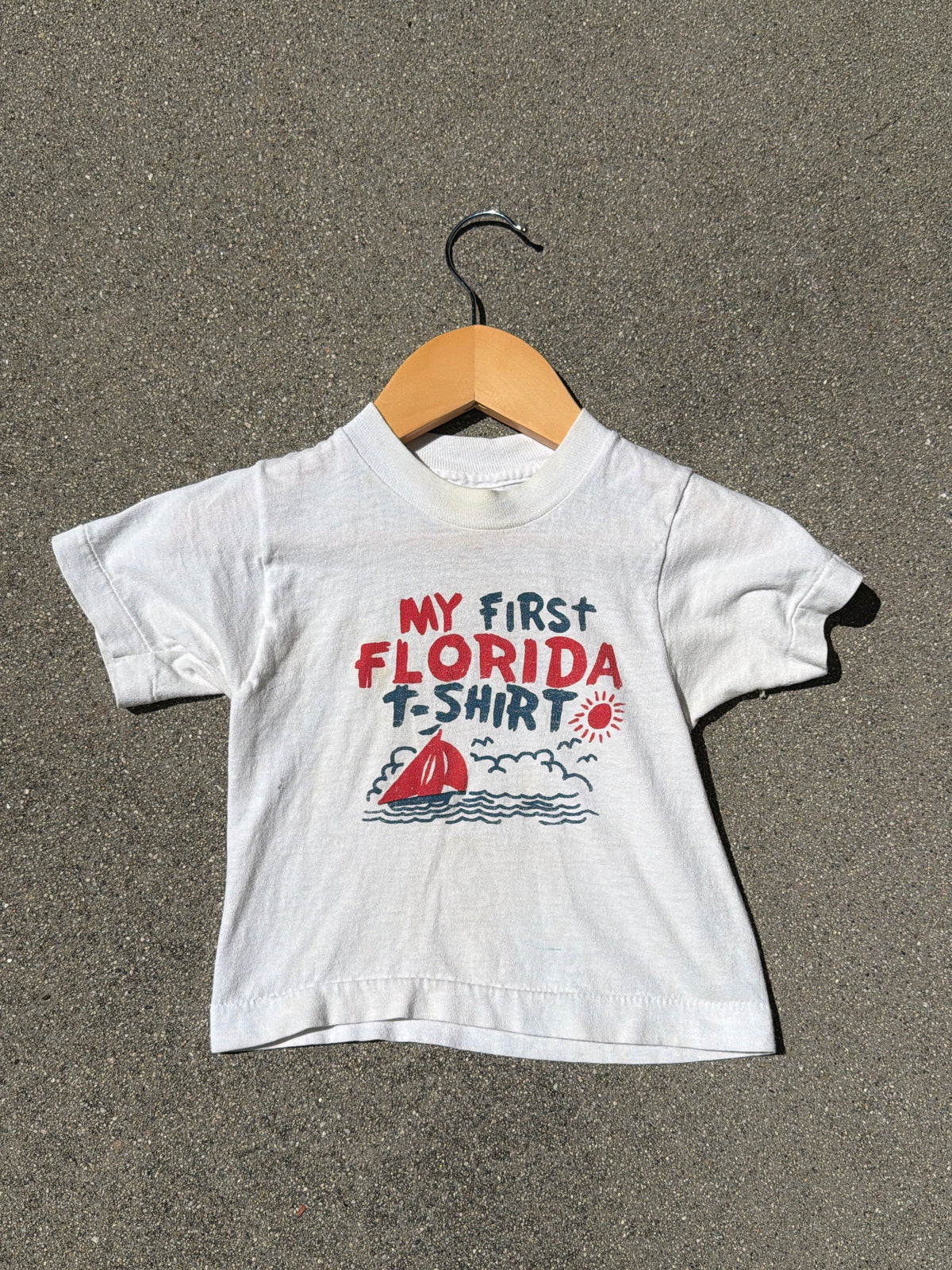 VNTG Location "my first florida" T-Shirt, Size:3/4Y