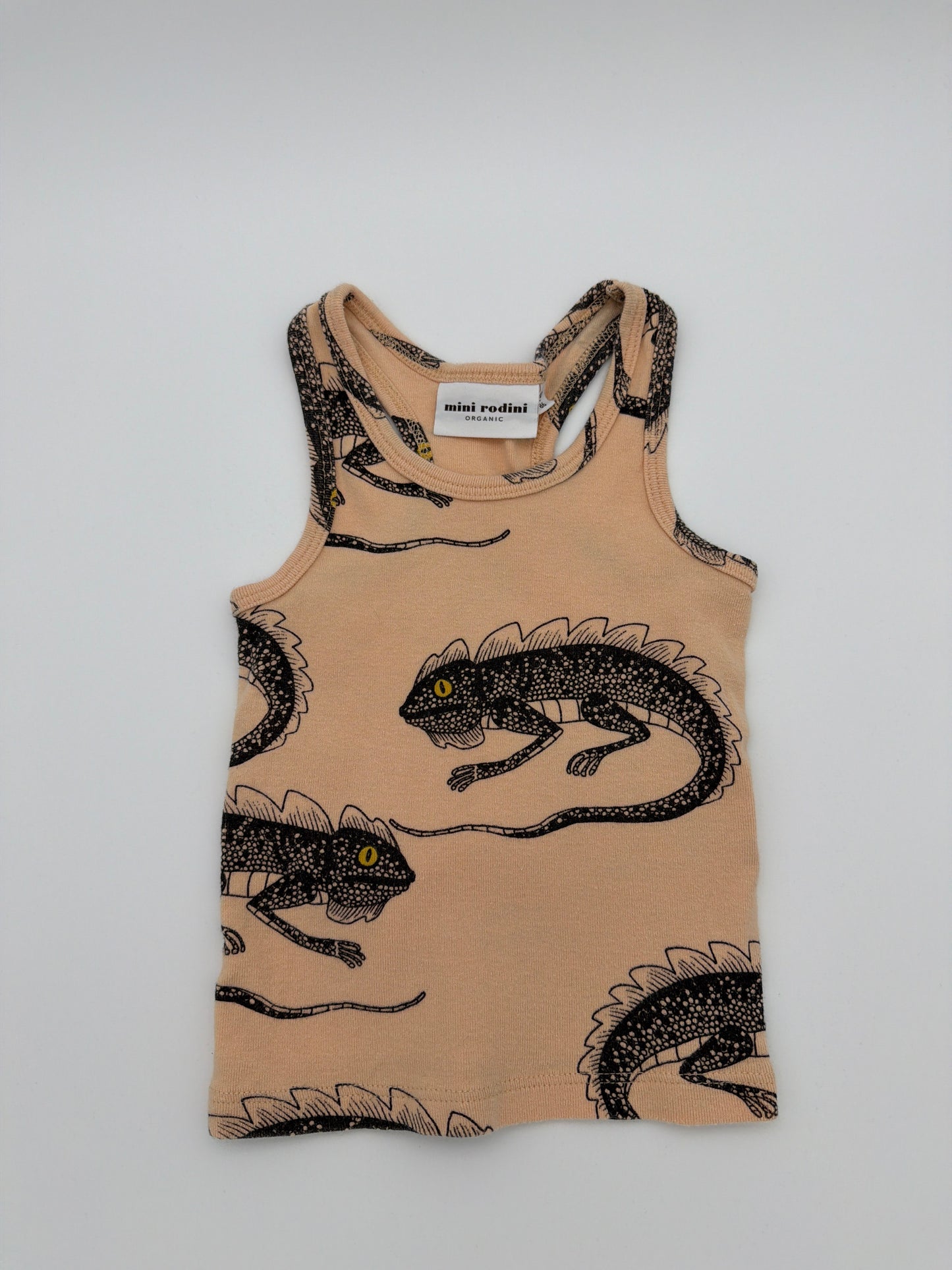 Mini Rodini Pink Lizard Tank, size:12/18M