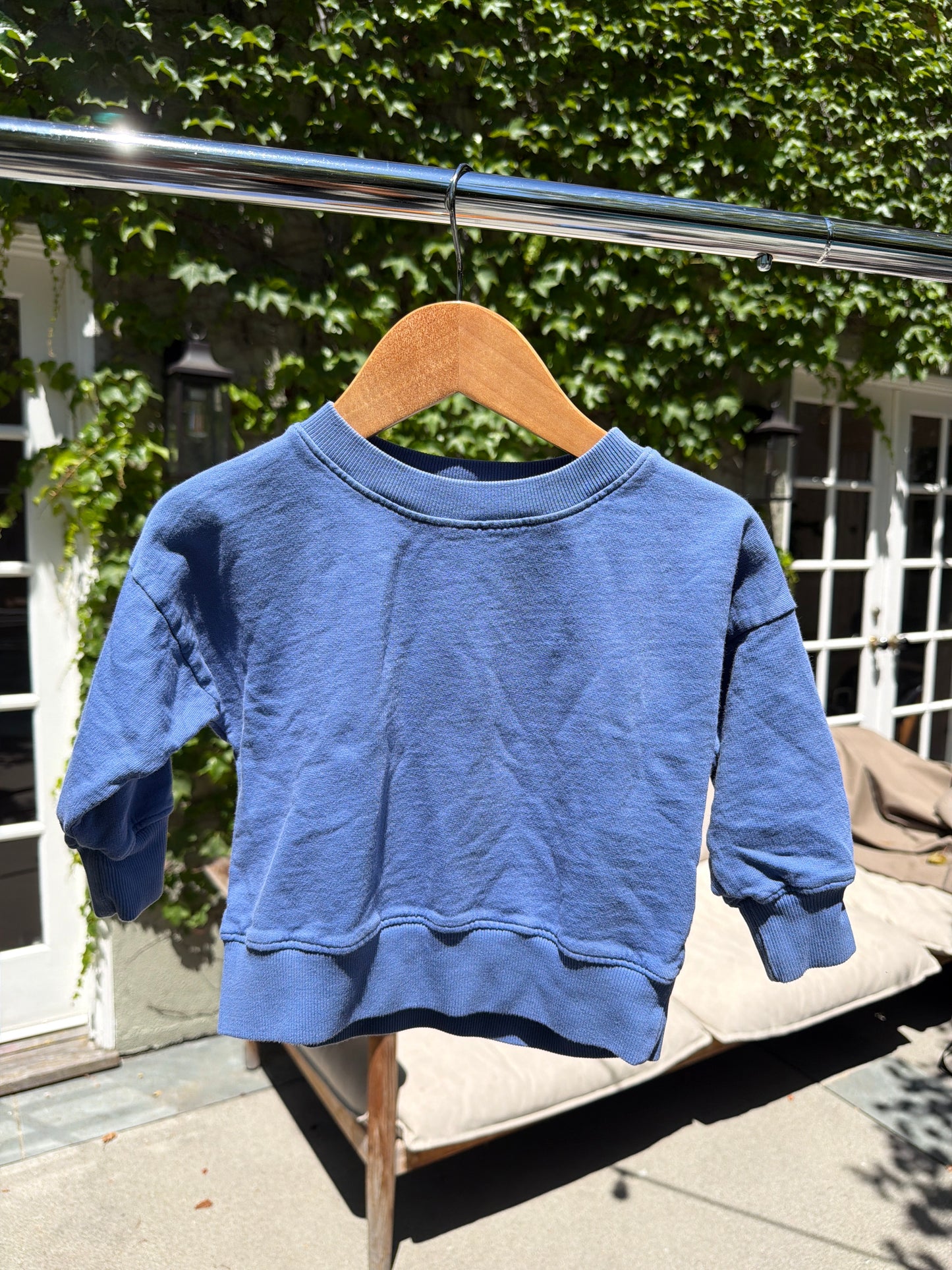 LesGamins Blue Sweatshirt, Size:12-18M