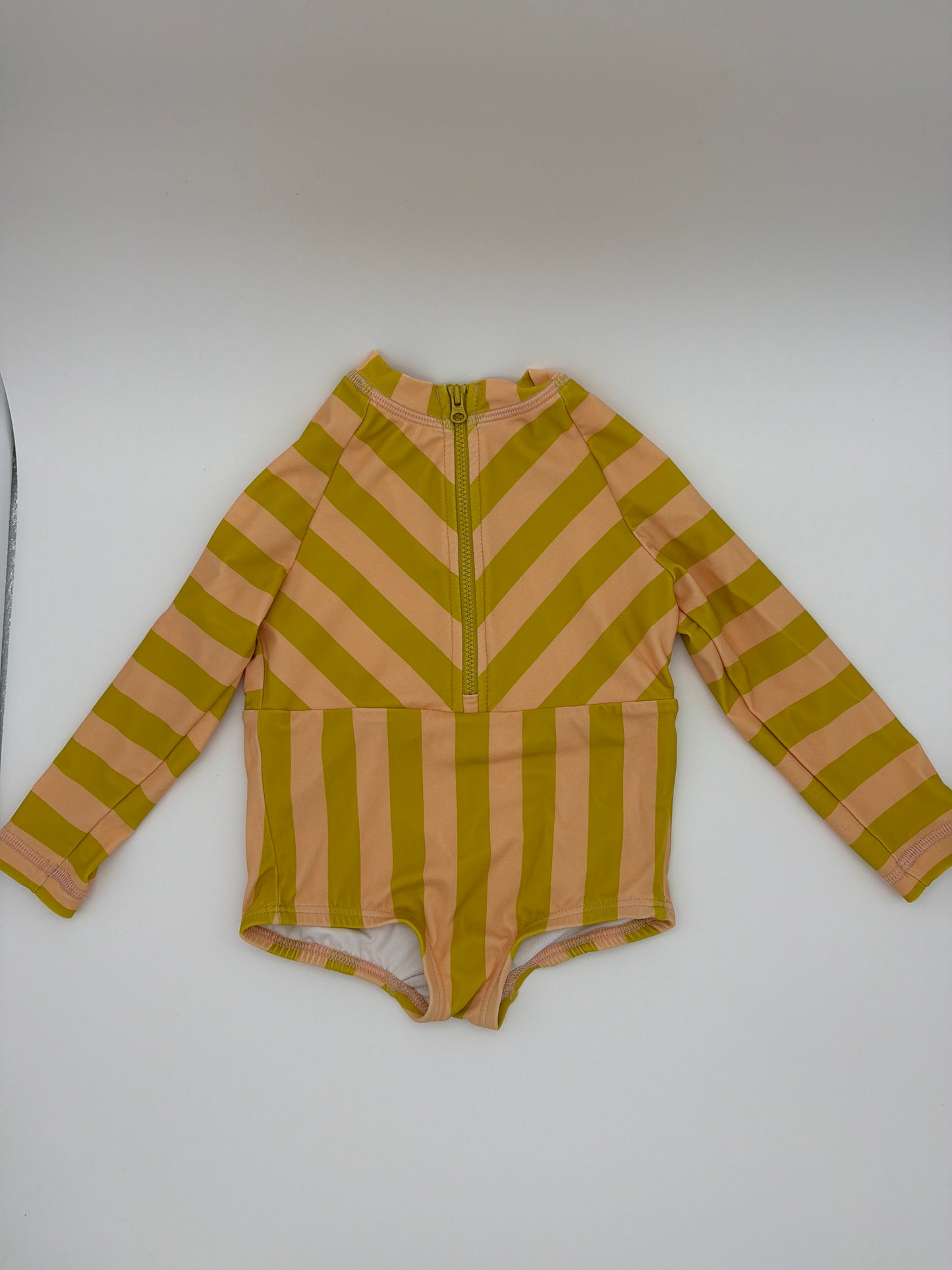 Hanna Anderson Swim Green/yellow stripe