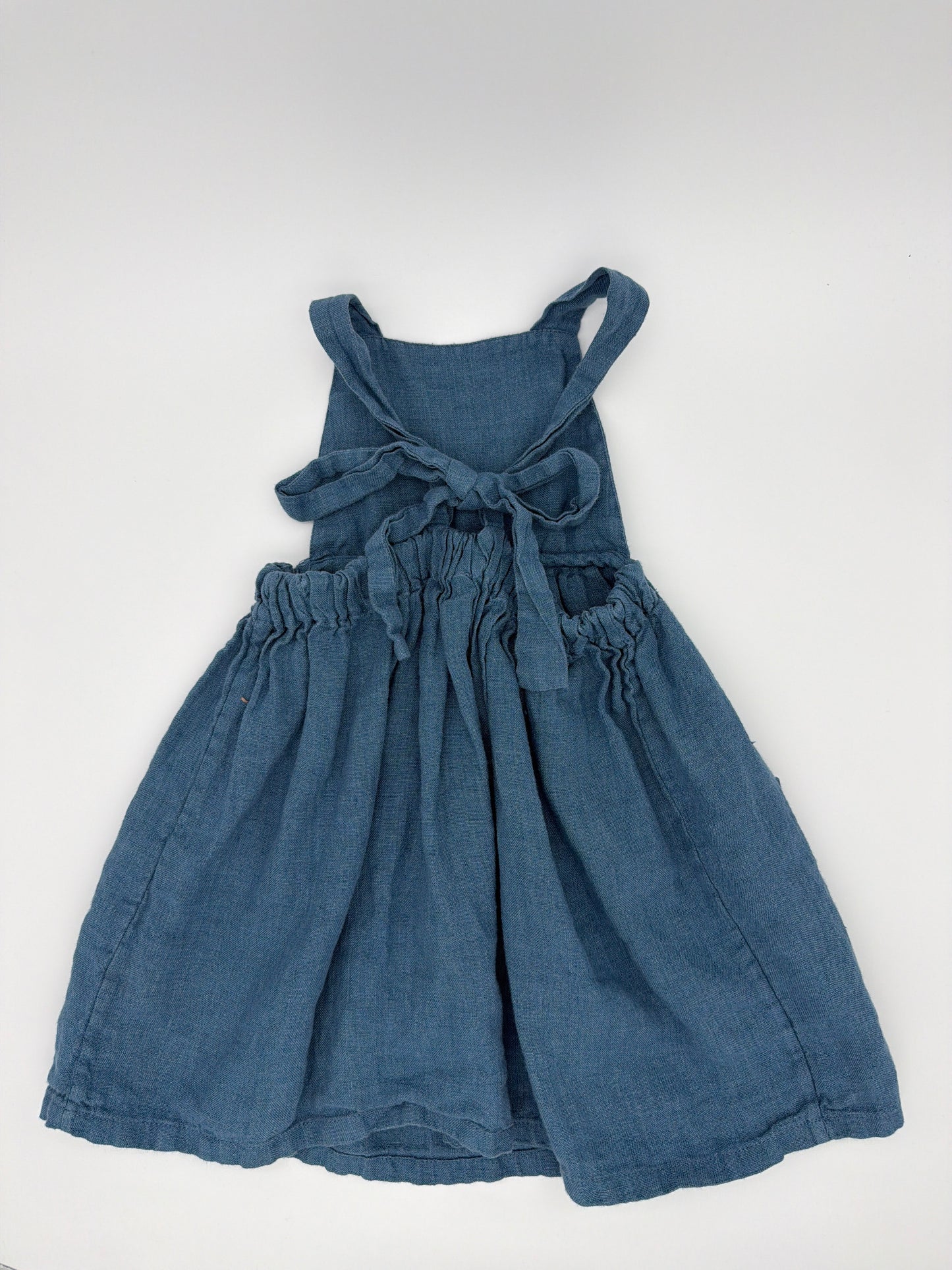NELLIE QUATS Blue Pinafore, Size:18/24M