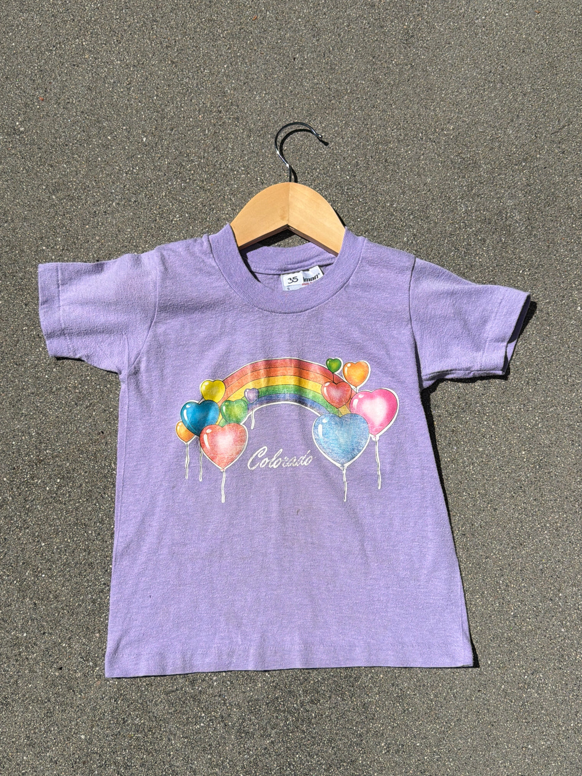 VNTG Location "Colorado" Purple T-Shirt, Size:6/8