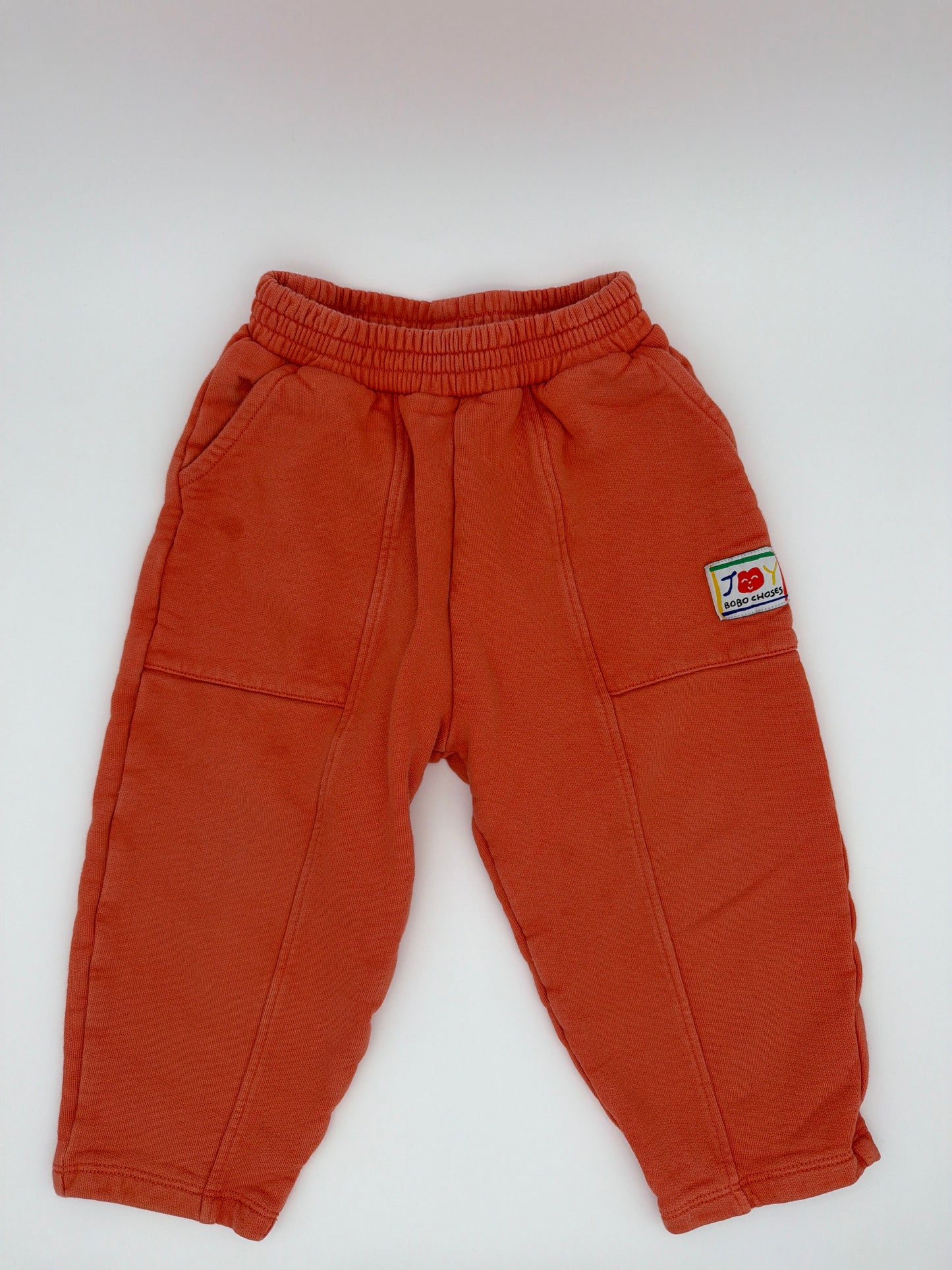 BOBO CHOSES orange sweats, size:2-3Y