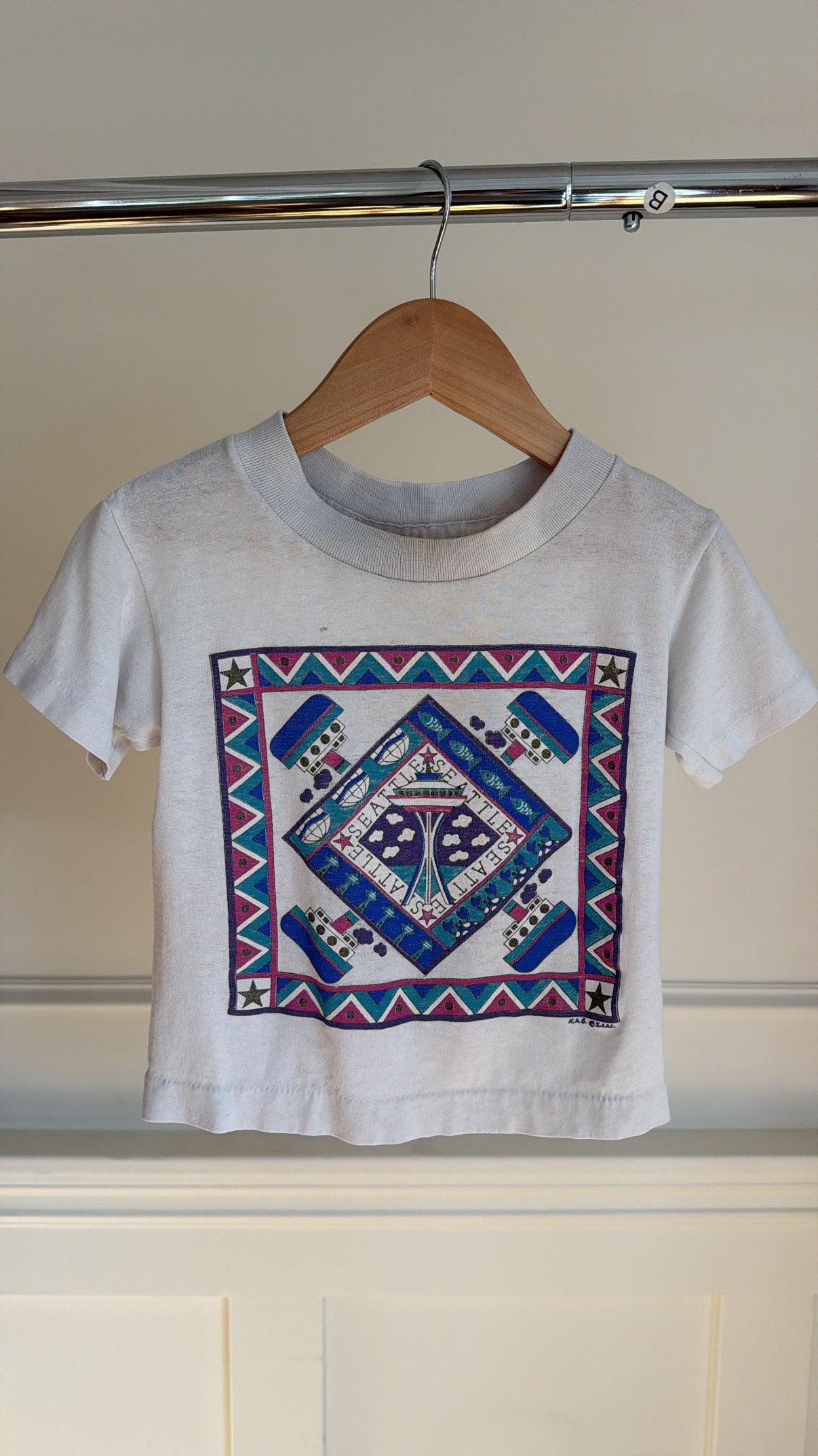 Vintage Seattle t-shirt, 3/4T