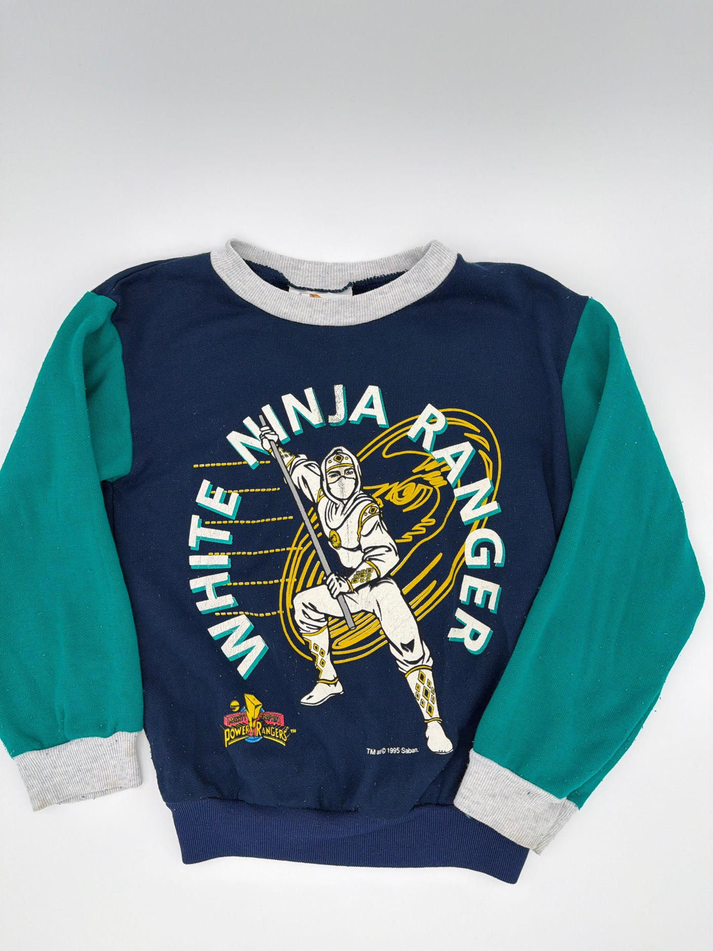 Vintage 95' Power Ranger Ninja Ranger Sweatshirt, Size:5/6Y