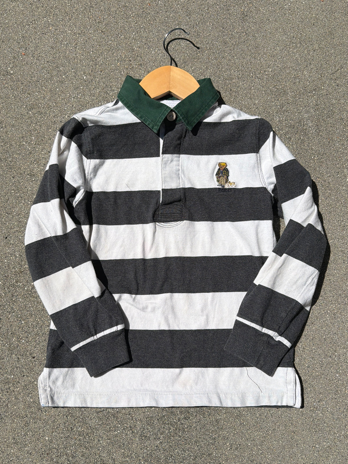 VNTG Polo Rugy Long Sleeve, Size:6Y
