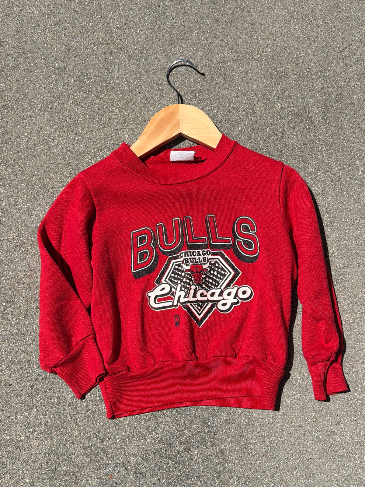 VNTG Red Chicago Bulls Sweatshirt, Size:3T