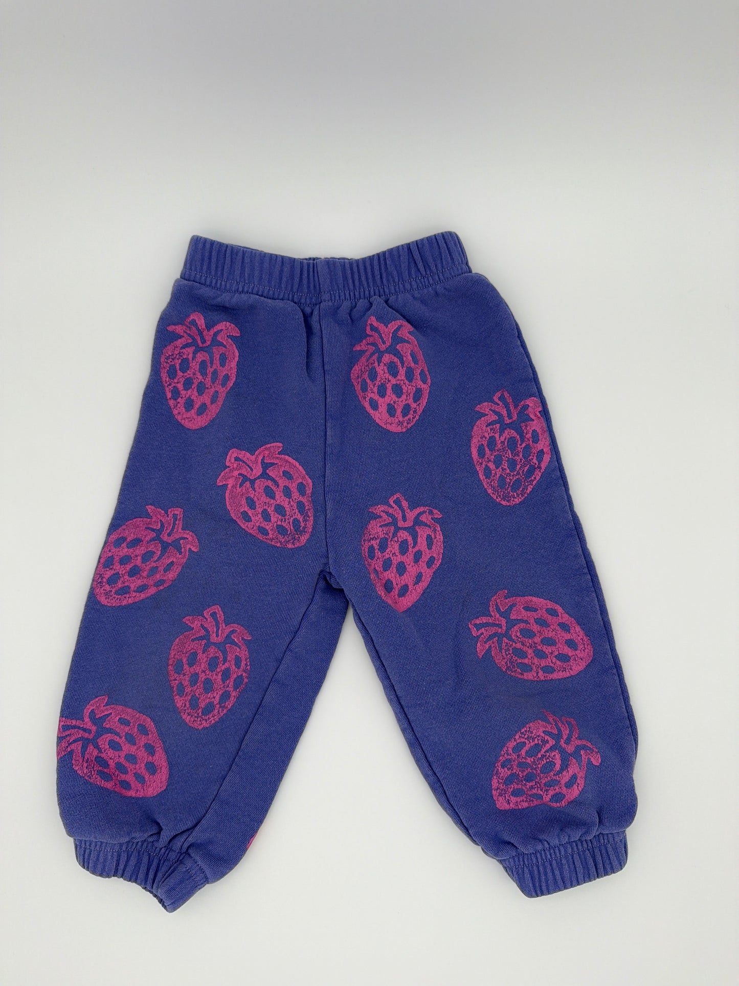 ROUX Purple/Pink Strawberry Print Sweats, Size:3T