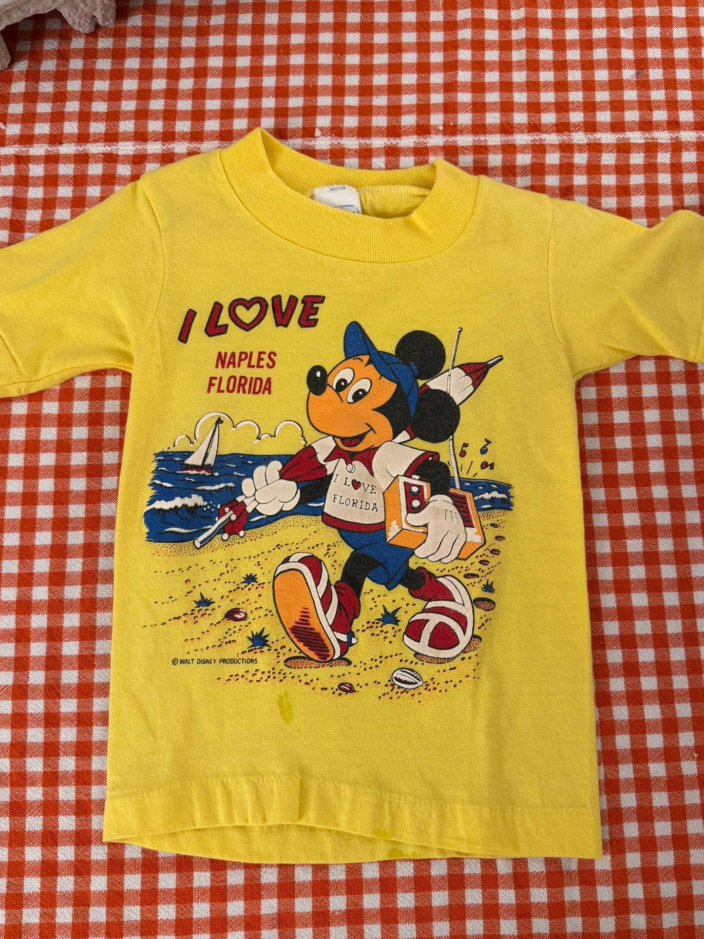 Vintage Mickey I love naples florida, 2/3Y