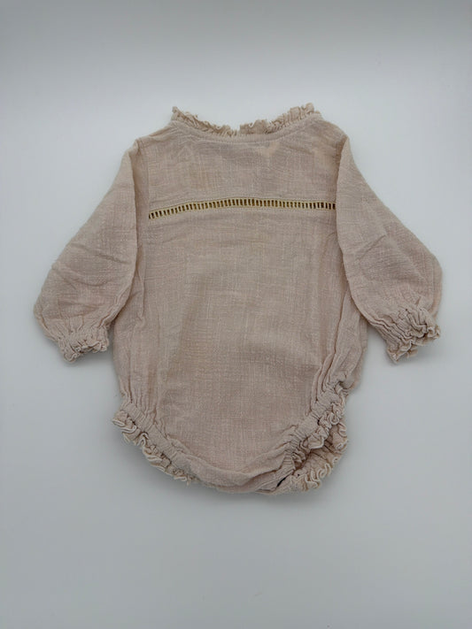 illoura Linen Pink Onesie, size:00