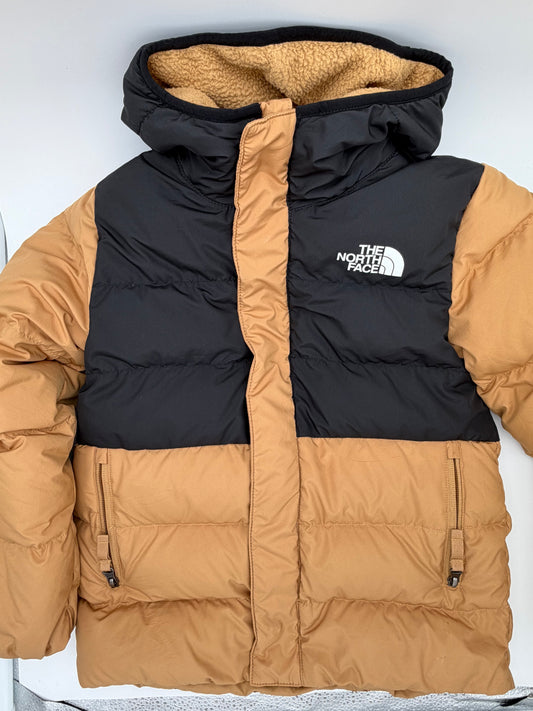 The North Face down fleece parka size: 7/8