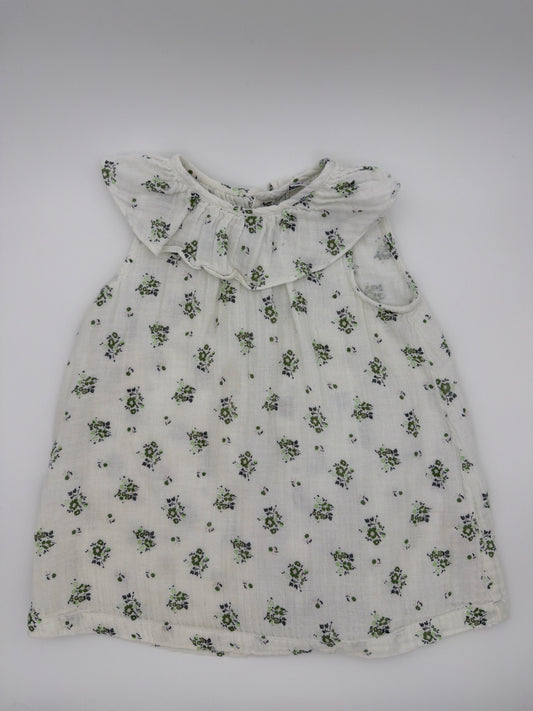 Petit Bateau White Floral dress, size:36M