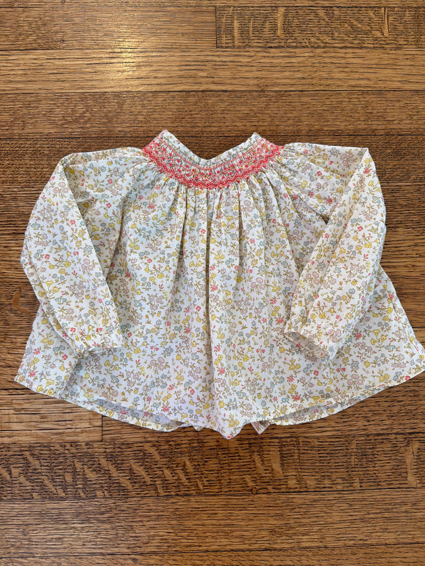 Bonpoint Floral Smock Top,size:12m
