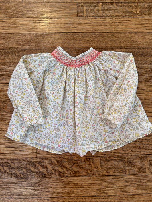 Bonpoint Floral Smock Top,size:12m