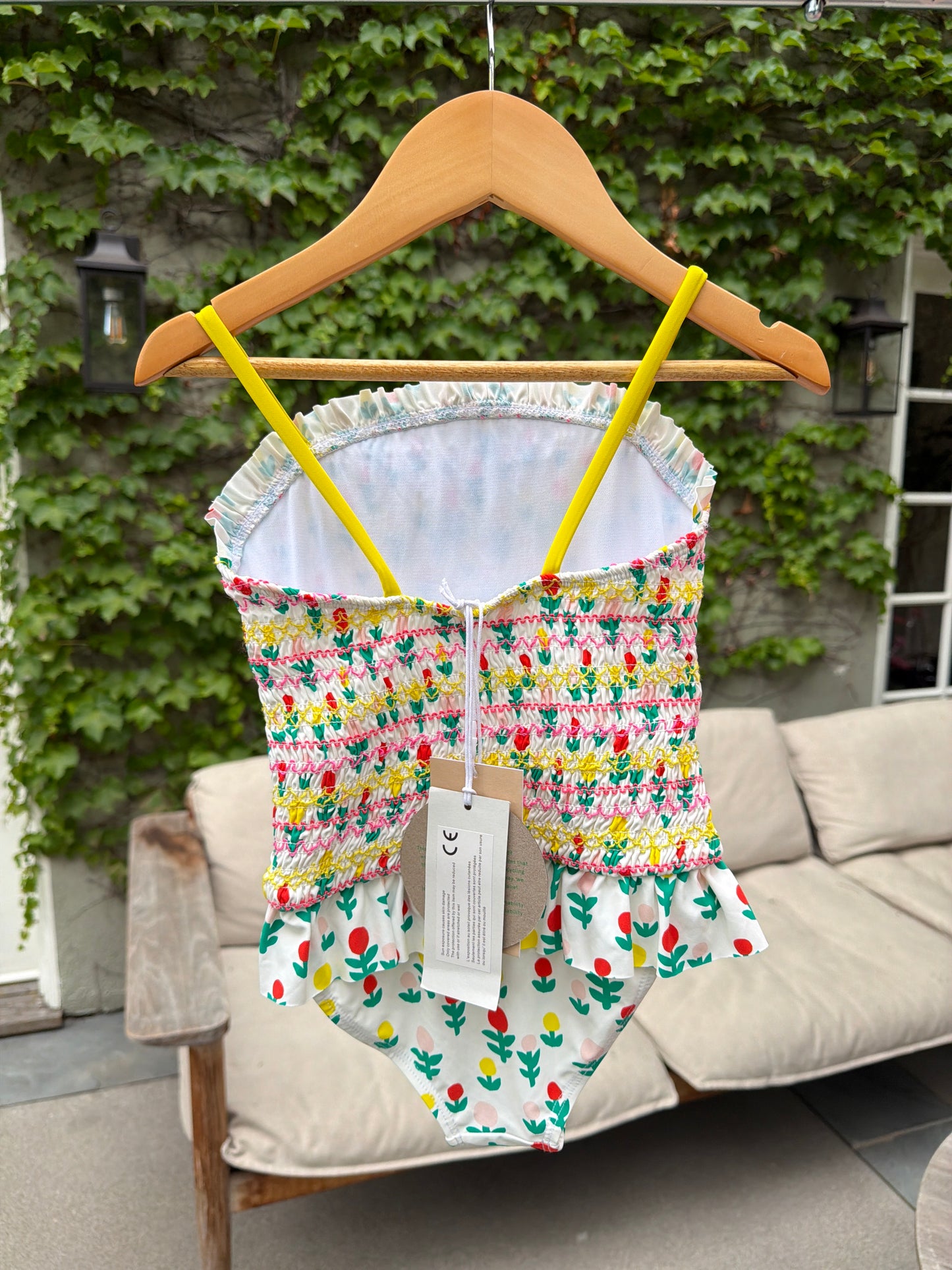 Stella McCartney Kids  Floral Swimsuit, Size:6Y
