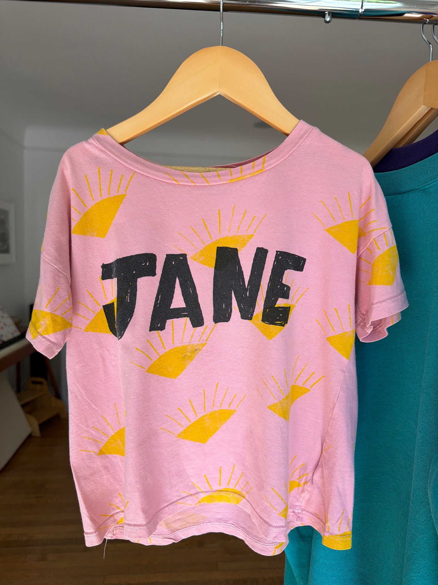 BOBO CHOSES pink “jane” t-shirt, size:6/7Y