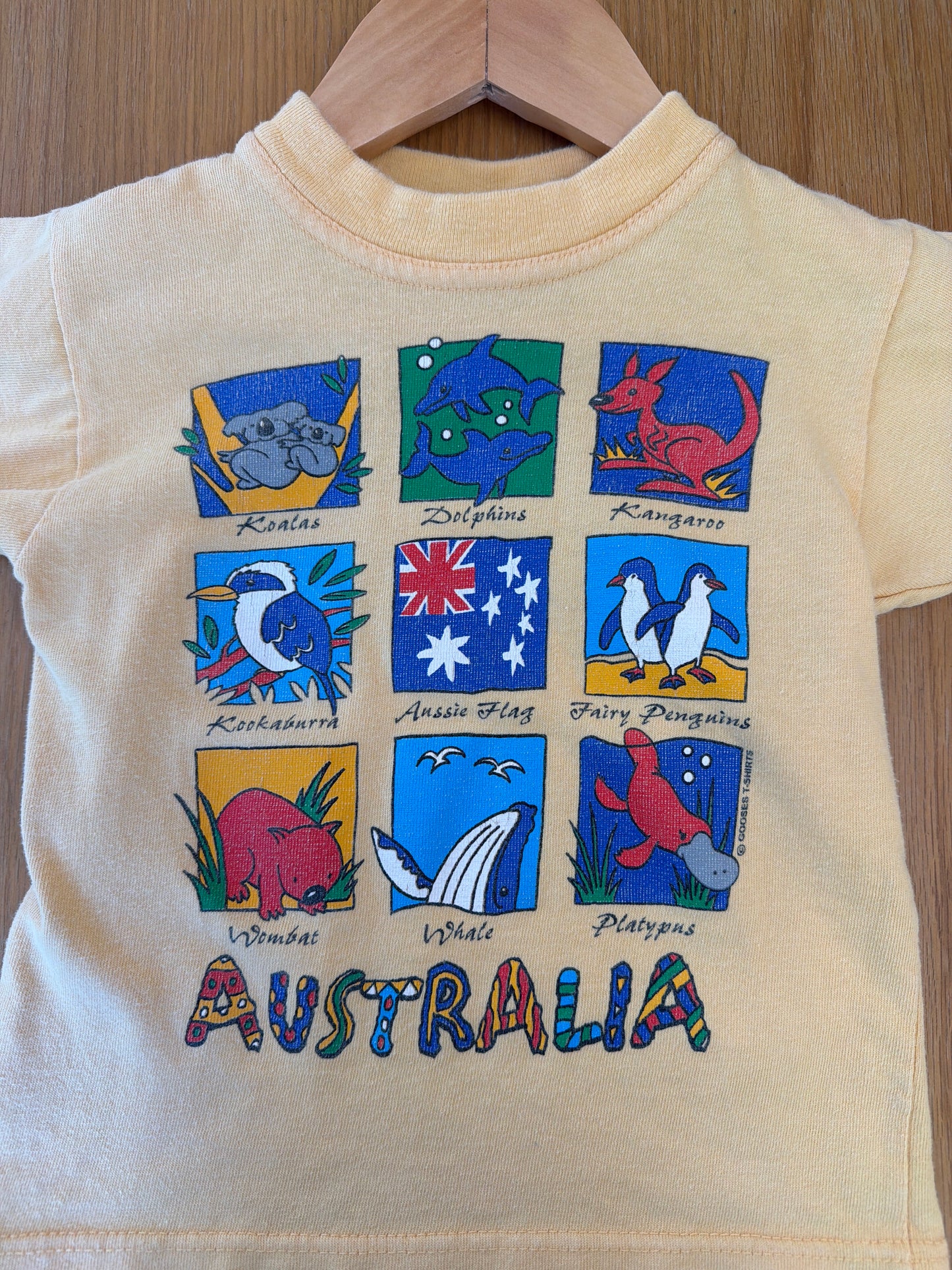 Vintage Australia T-Shirt, Size:2Y