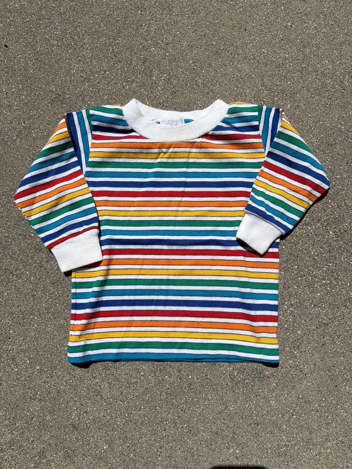 VNTG Healthtex Rainbow Stripe Long sleeve, Size:12M