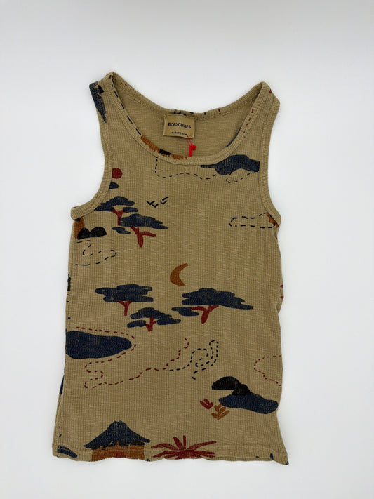 BOBO CHOSES Island Print Tank, size: 6-7Y