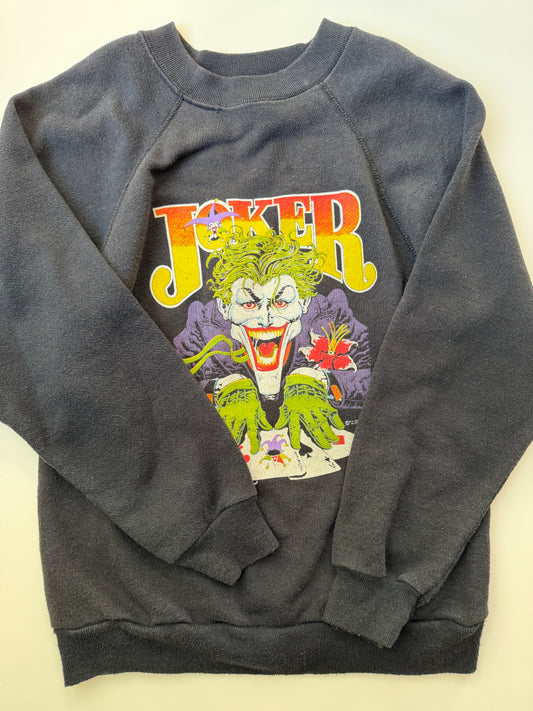Vintage Joker Black Sweatshirt,10-18Y