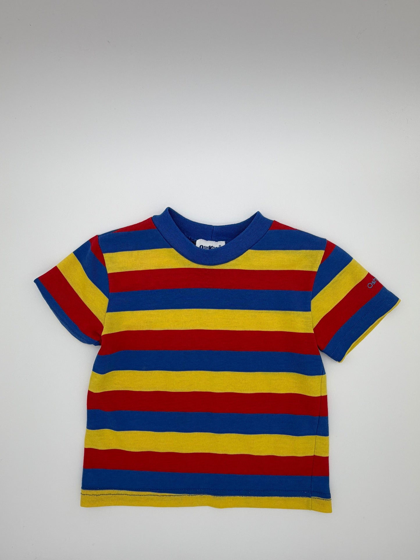 Vintage Osh Kosh stripe t-shirt red,yellow, blue