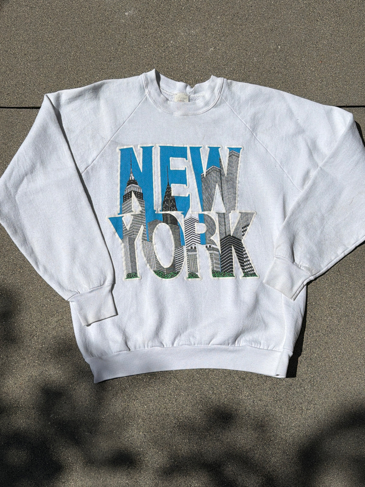 VNTG Adult Location "New York" Sweatshirt, Size: Large