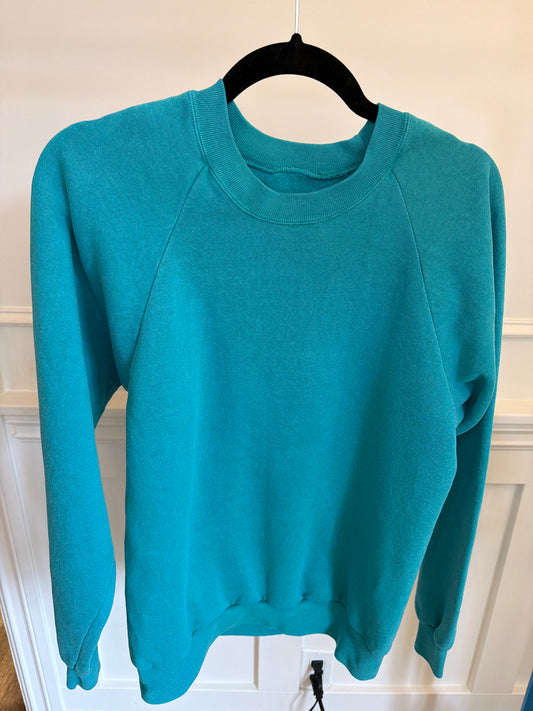 Vintage turquoise sweatshirt, size: m/l