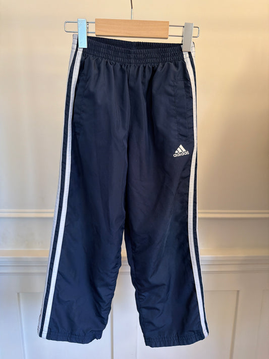 Adidas navy lines track pants Size:5Y (length matches a bobo 6/7y)