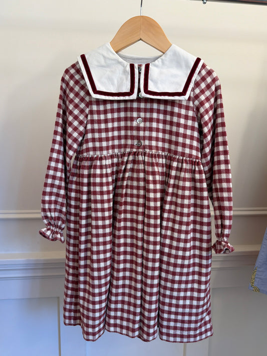 Amaia Red sailor dress, size:6Y