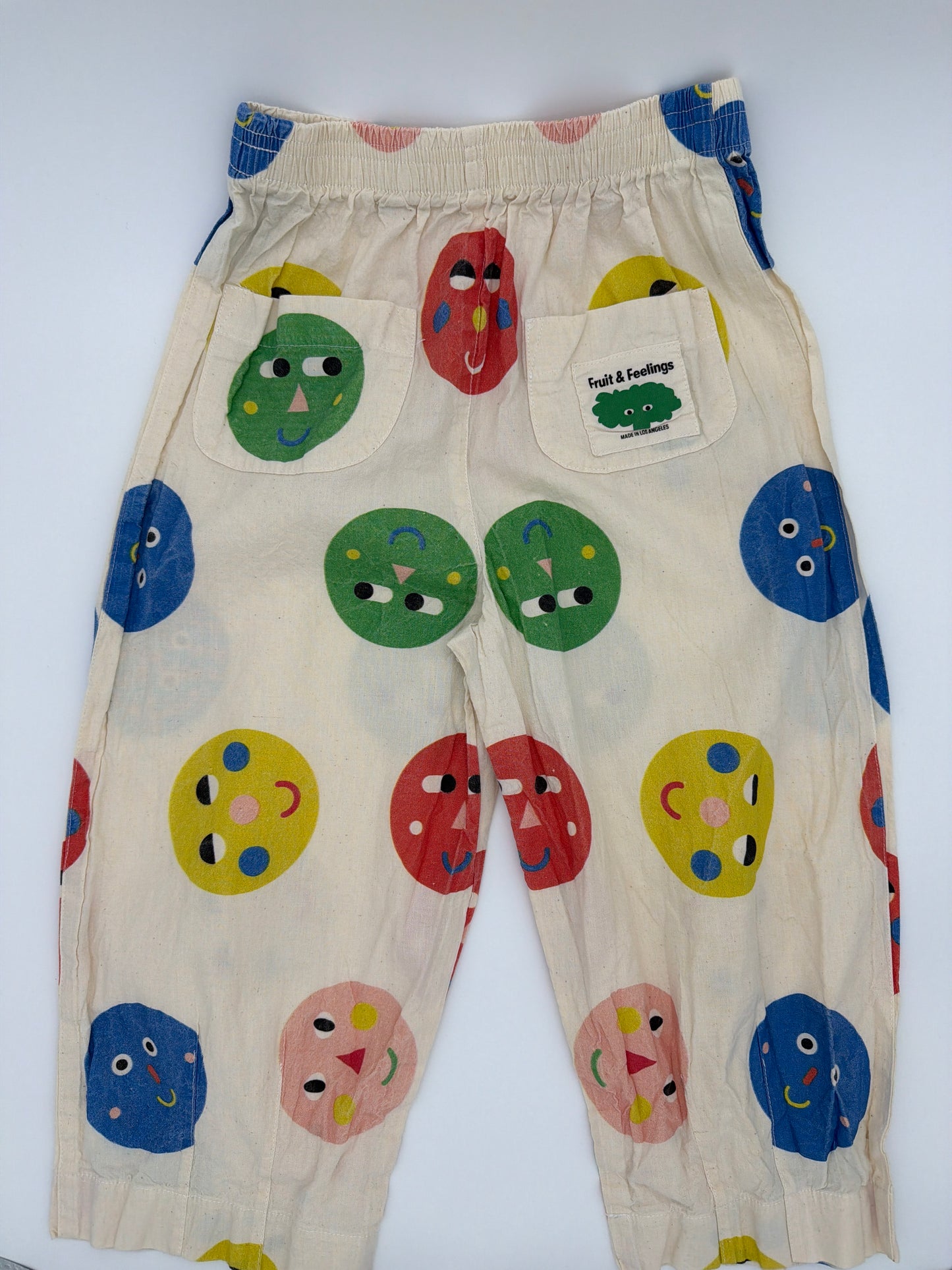 Fruit and Feelings Face Pants size:7Y