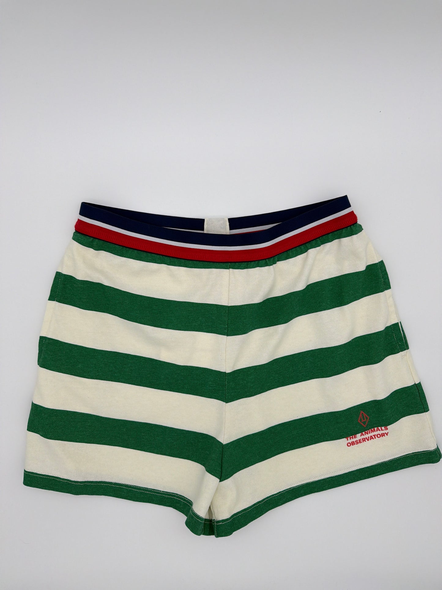 The Animals Observatory Green Stripe Shorts