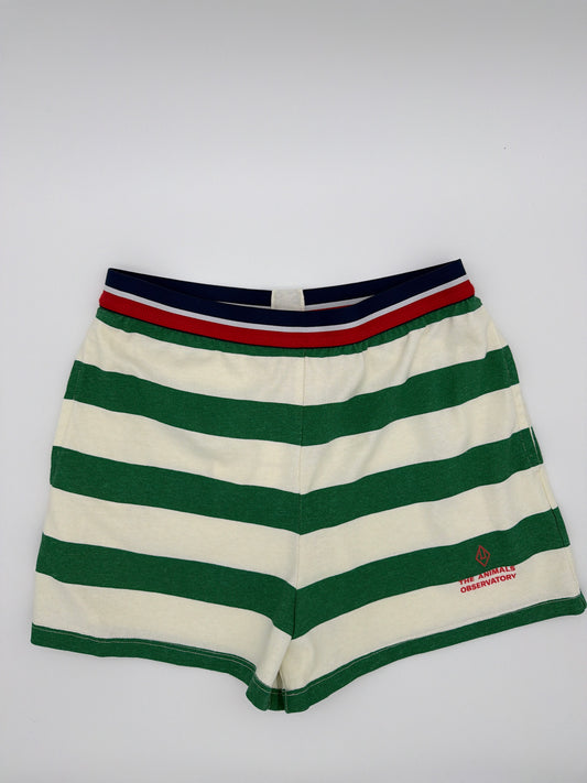 The Animals Observatory Green Stripe Shorts