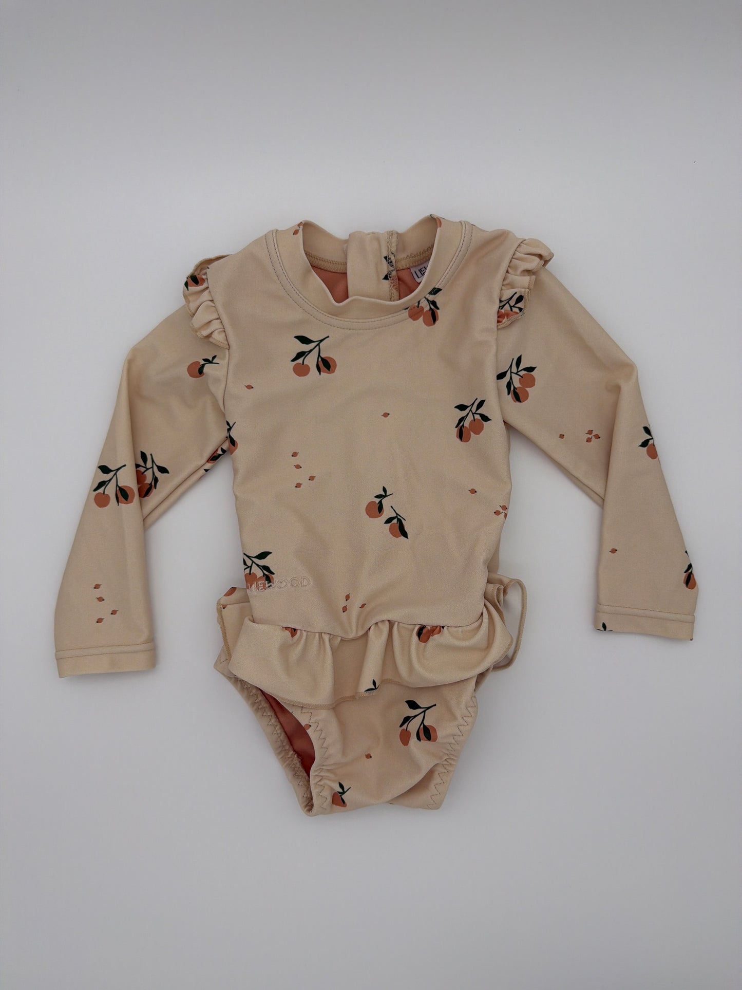 LIEWOOD Peach Print swimsuit, Size:6-9M