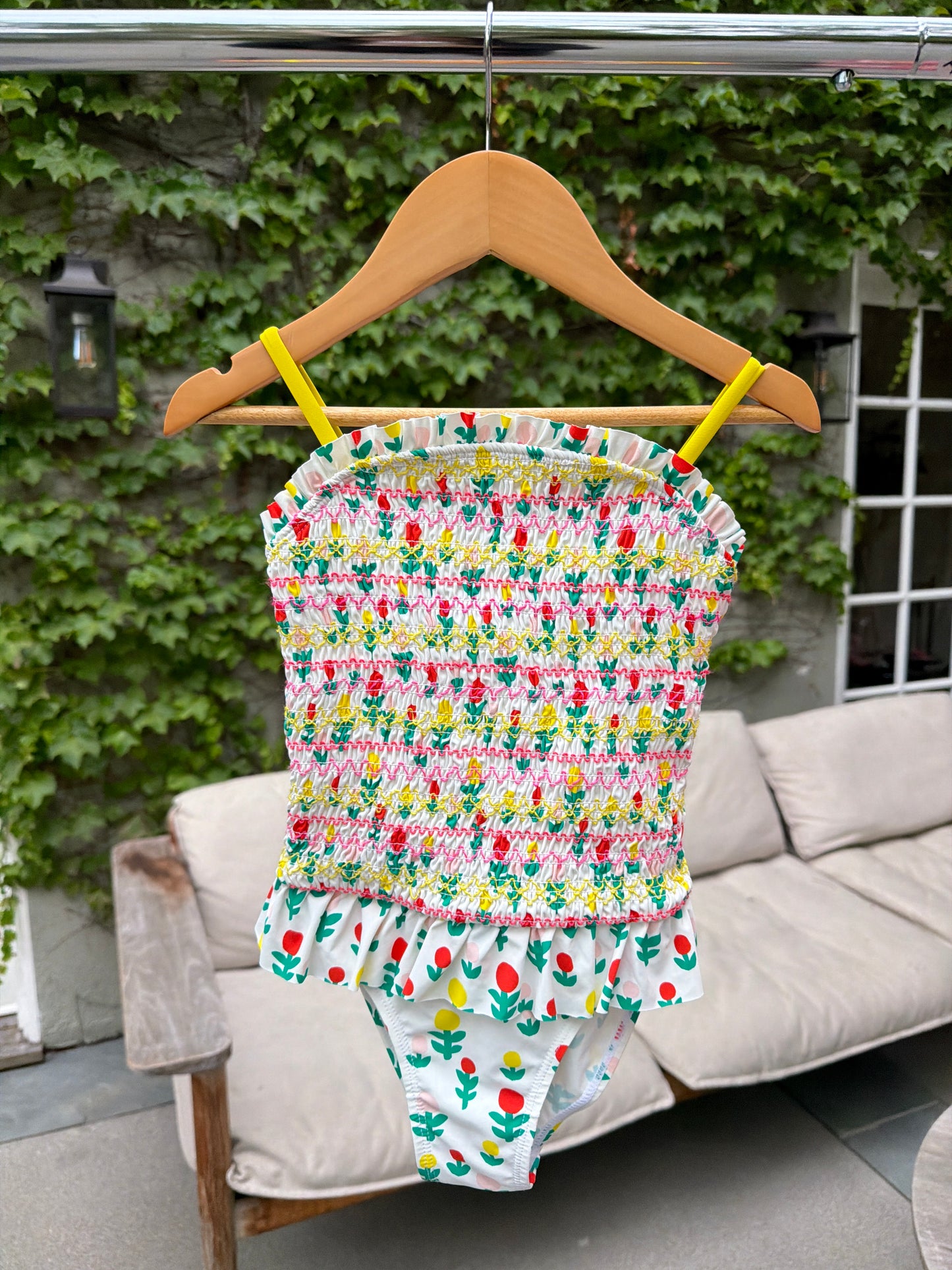 Stella McCartney Kids  Floral Swimsuit, Size:6Y