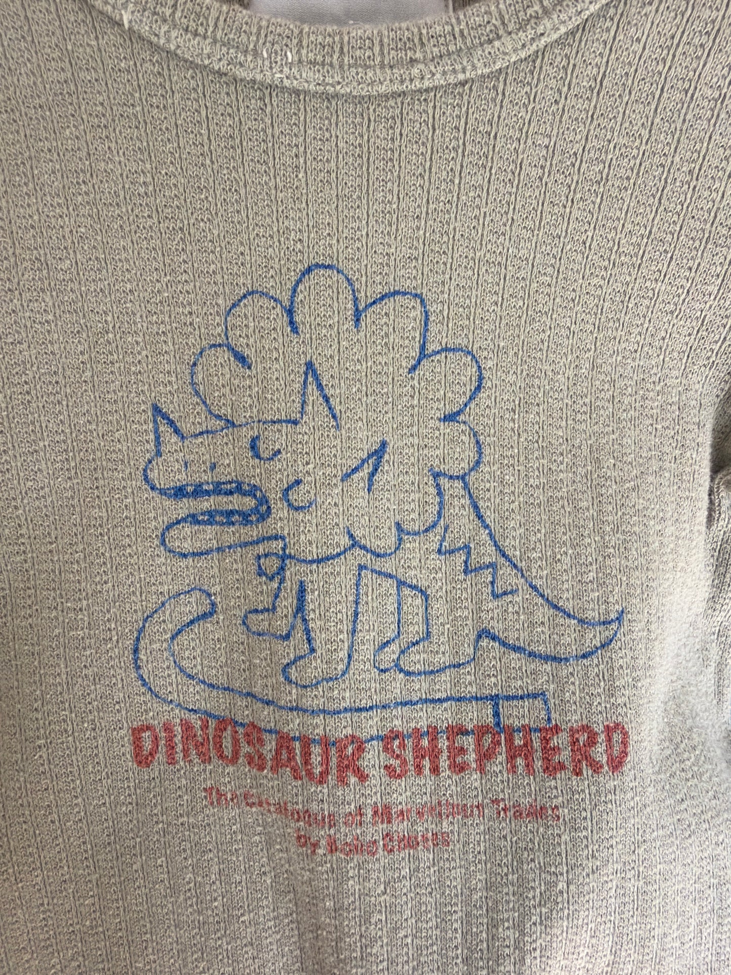 Bobo Choses Green Dino Shepard Onesie
