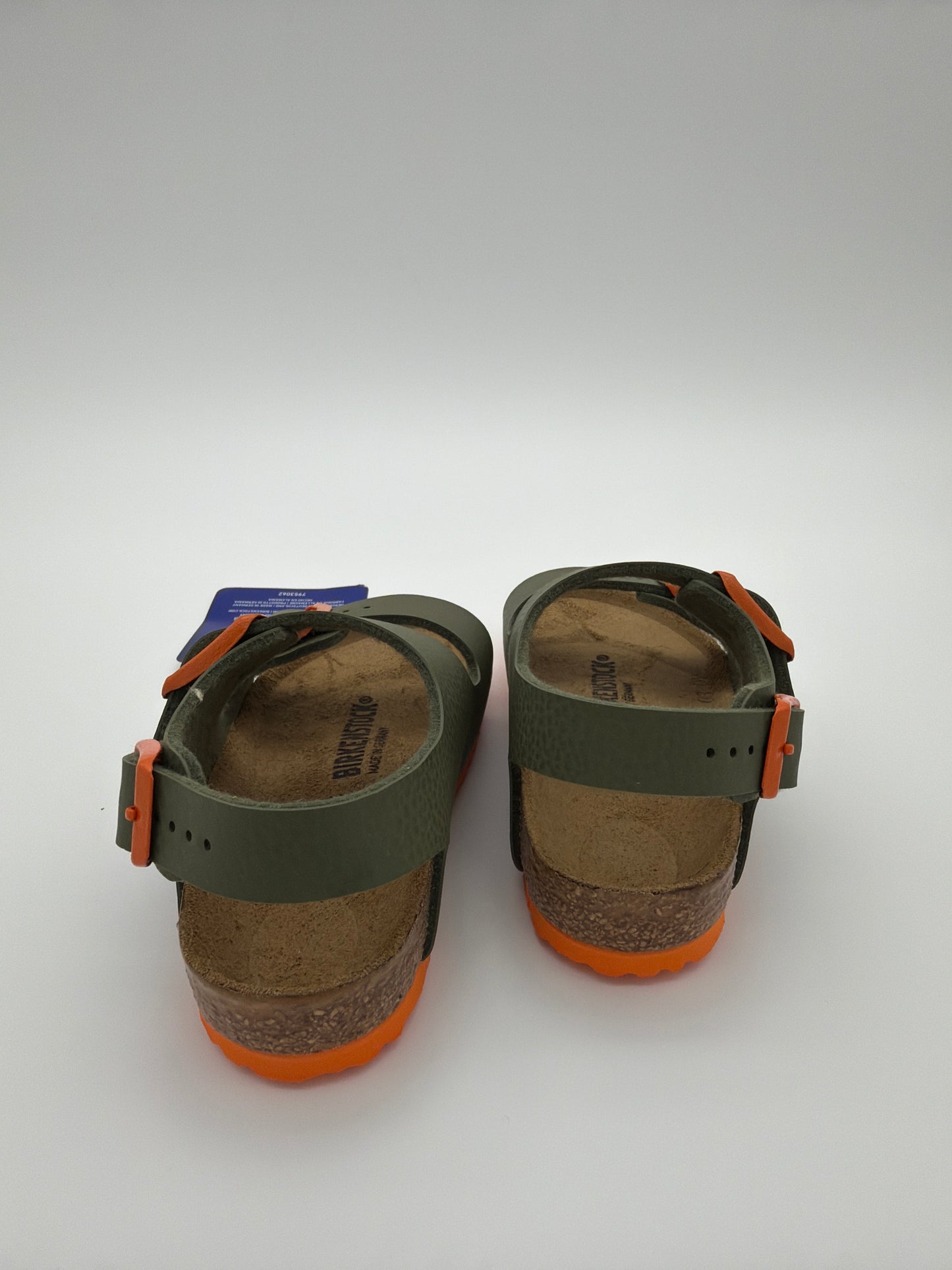 NEW Green/ Orange Birkenstock Sandals, size:24