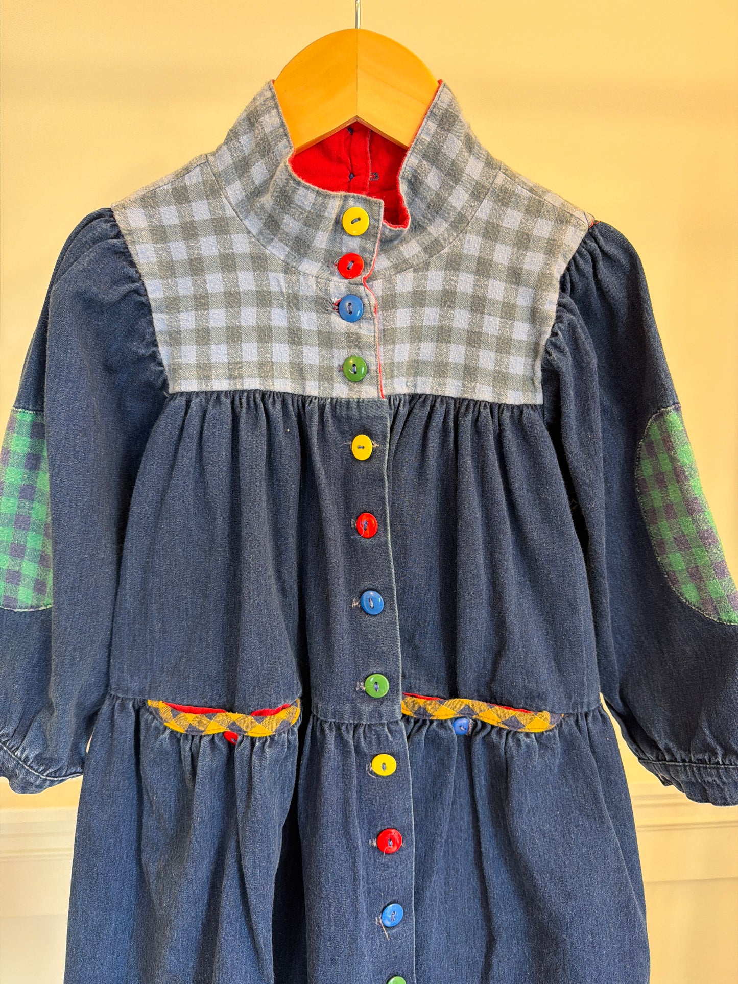 Vintage Pattycakes denim dress, size: 6Y