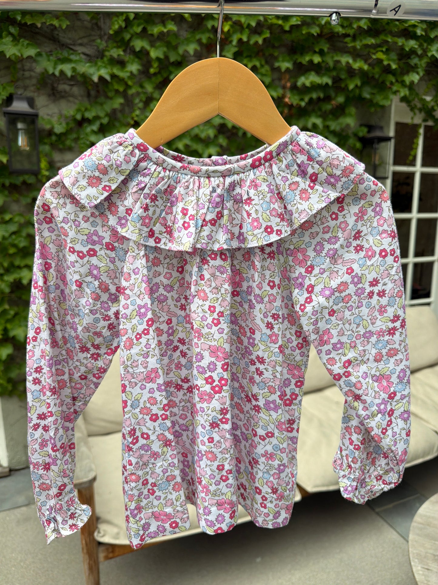 Little English Pink/Purple Floral Top, Size:3T