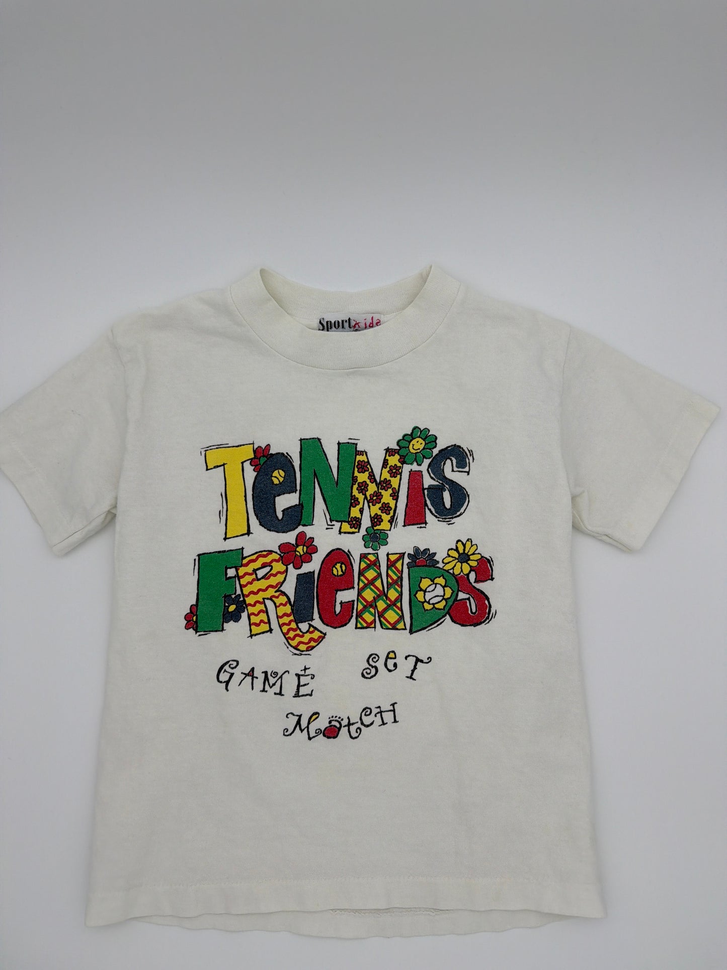 Vintage Tennis Friends t-shirt,size:6-8Y