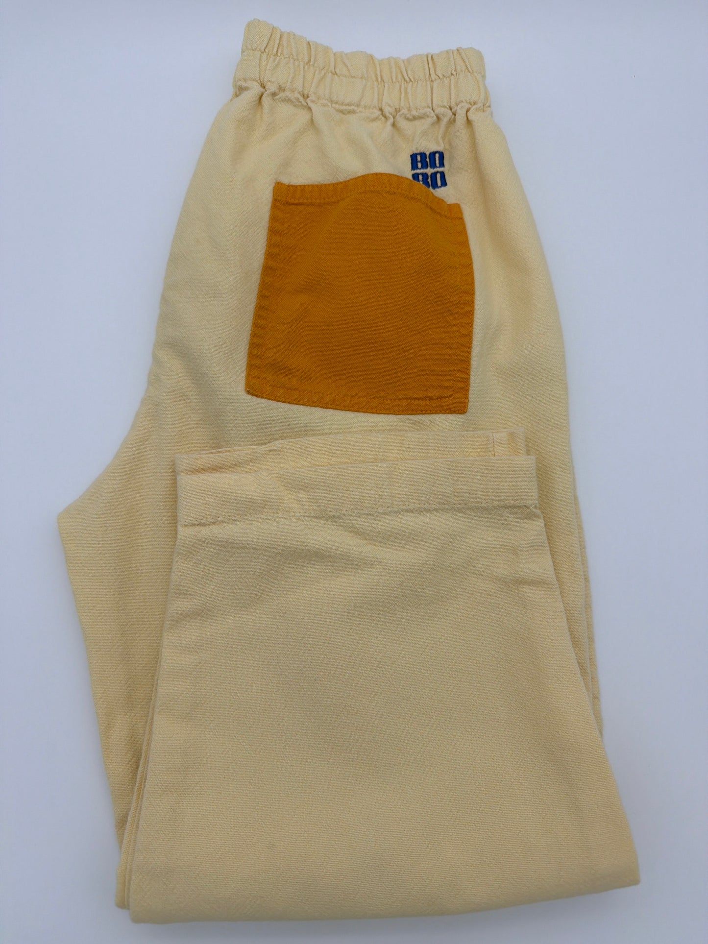 BOBO CHOSES Trouser Yellow/Green Pocket, 10/11Y