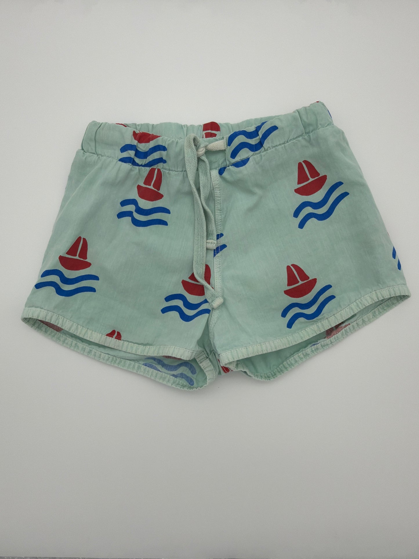 BONMOT blue sail boat swim trunks