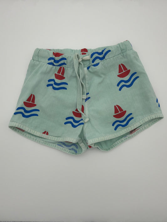BONMOT blue sail boat swim trunks