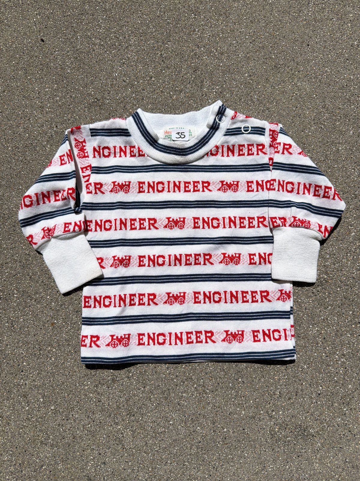 VNTG Healthtex "Engineer" T-Shirt, Size:3M