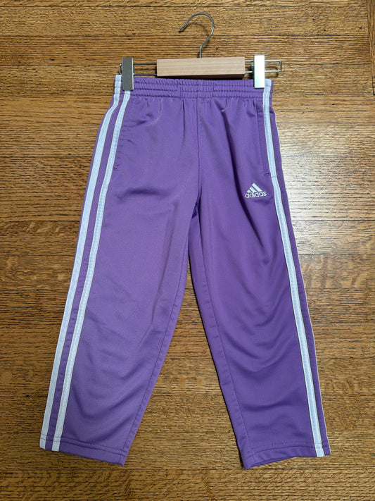 ADIDAS Purple Track Pants, Size:4T