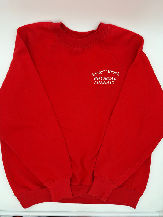 Adult Vintage Red Stony Brook PT sweatshirt, Size: M