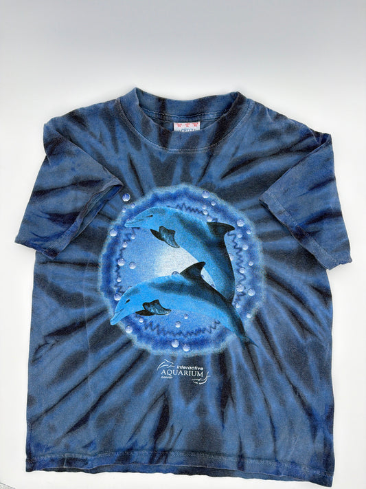Vintage dolphin cancun aquarium t-shirt, size:7/8Y