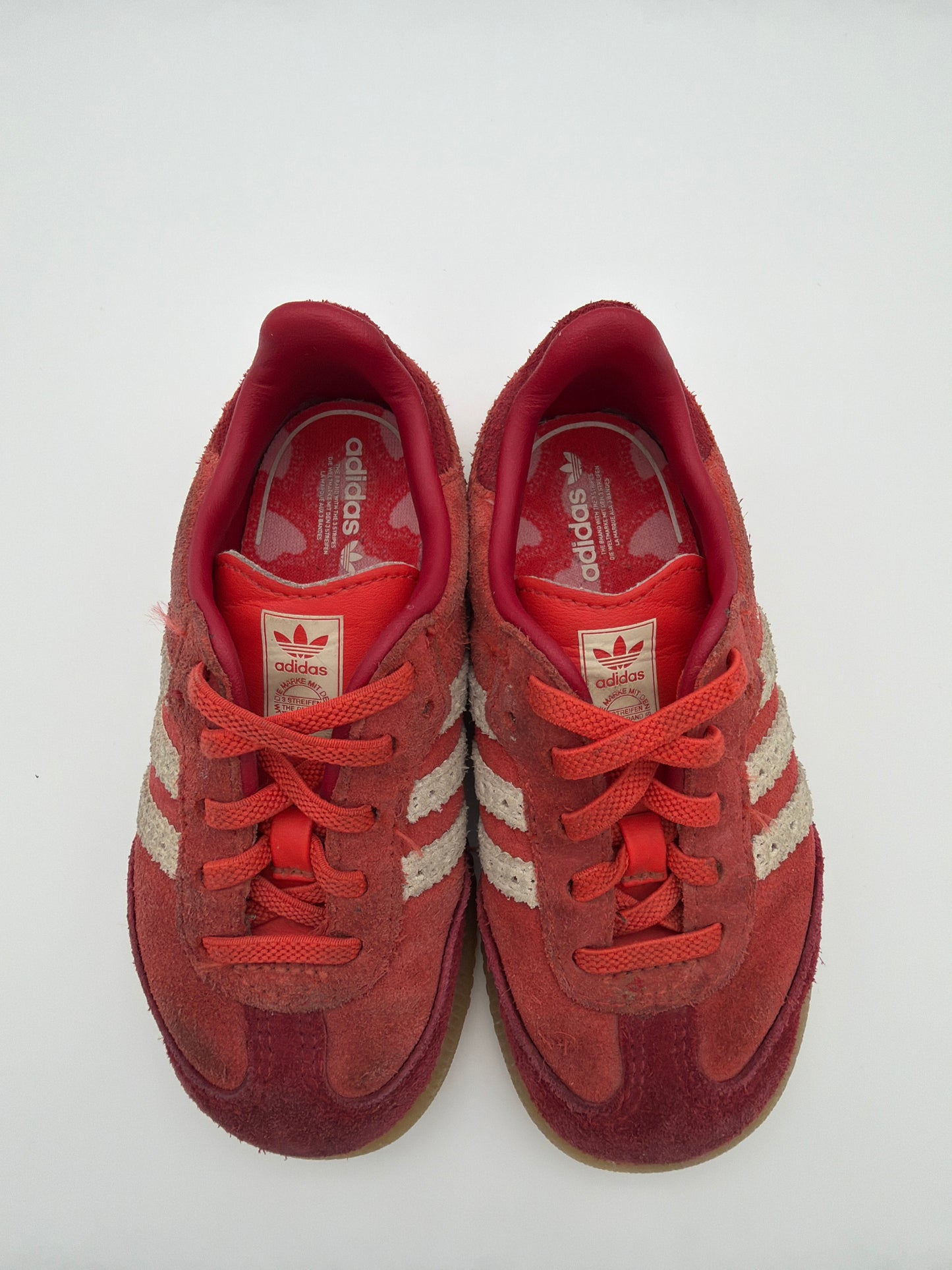 ADIDAS red sambas,size:8k