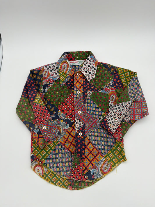 Vintage Multi Patter Button down, 3T