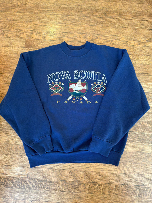 Vintage  Adult Nova Scotia Navy Sweatshirt, Size: L